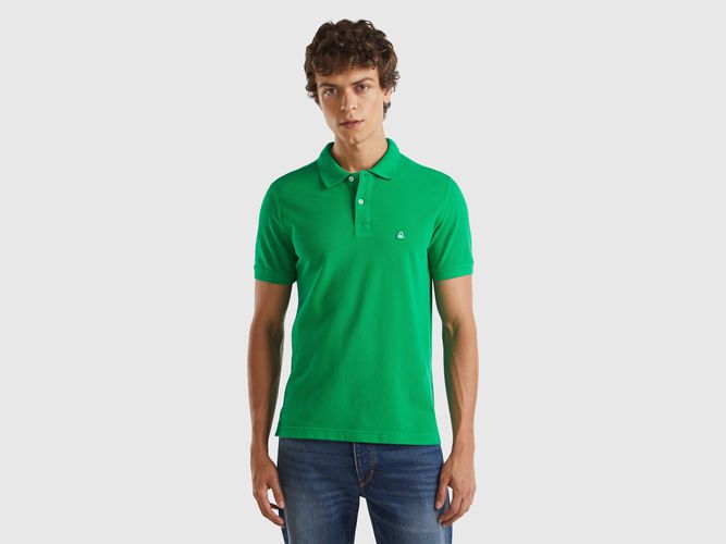 Benetton, Polo Verde Regular Fit, taglia XXL, Verde, Uomo - United Colors of Benetton - Modalova