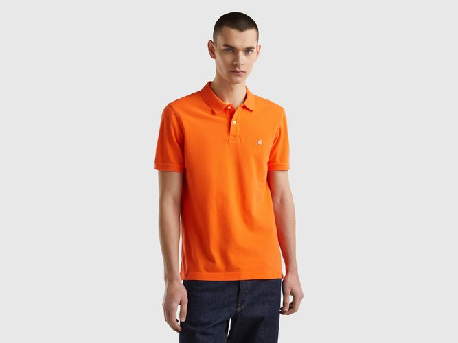 Benetton, Polo Arancione Regular Fit, taglia XL, Arancione, Uomo - United Colors of Benetton - Modalova