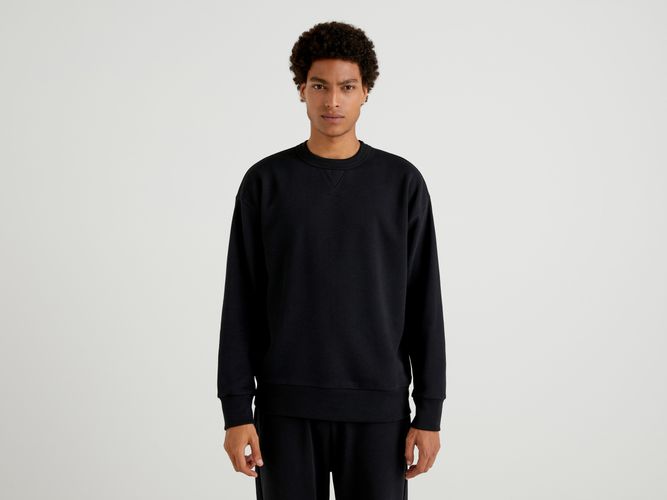 Benetton, Calda Felpa Girocollo, taglia XL, Nero, Uomo - United Colors of Benetton - Modalova