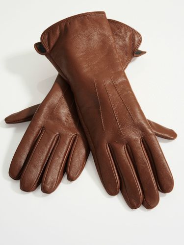 Gants accessoire mode parfait en cuir d'agneau fin - Helline - Modalova