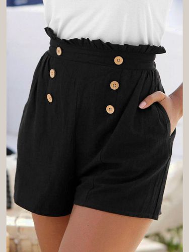 Shorts boutons décoratifs imitation bois devant - LASCANA - Modalova