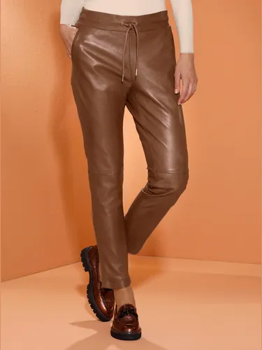 Pantalon en cuir cuir agneau nappa doux - Creation L - Modalova