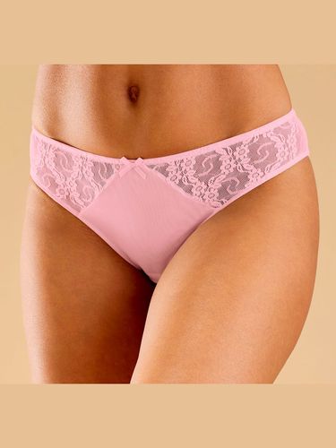 Slip dentelle jacquard - petite fleur - Modalova