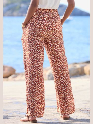 Pantalon ceinture élastique avec coulisse réglable - - Vivance - Modalova