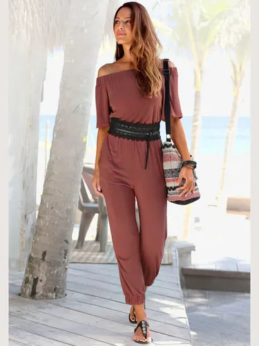 Combinaison encolure carmen avec large élastique - LASCANA - Modalova