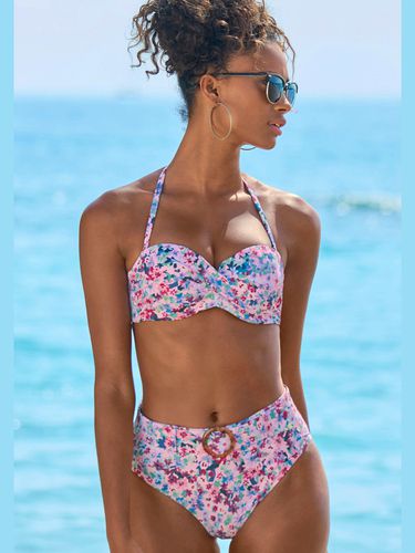 Bas de maillot de bain taille haute design floral - s.Oliver - Modalova