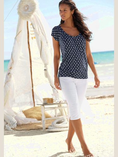 Pantalon 3/4 coupe 5 poches classique - Beachtime - Modalova