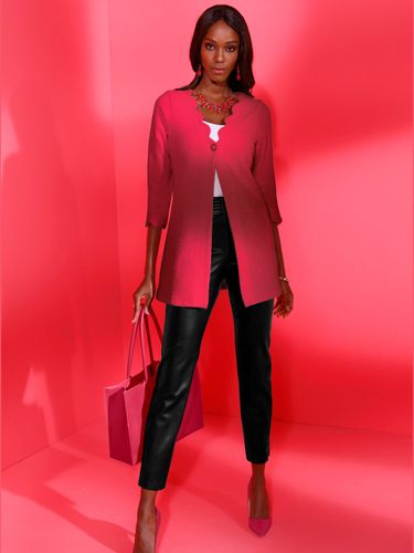 Veste longue en tricot structure indéformable - Creation L - Modalova