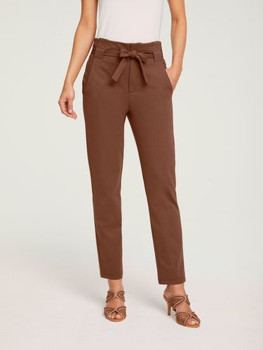 Pantalon paperbag coupe carotte - Linea Tesini - Modalova