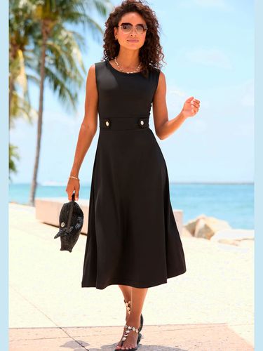 Robe mi-longue encolure ronde - LASCANA - Modalova