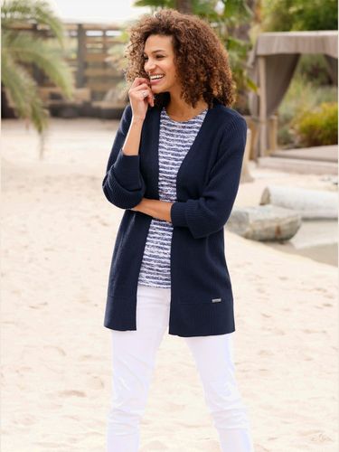 Veste longue en tricot 50% coton - Collection L - Modalova