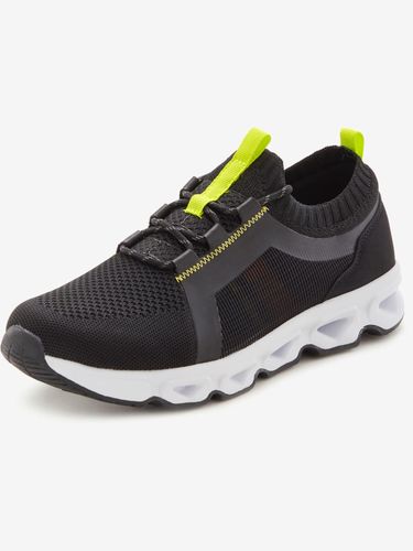 Baskets sneakers sportives et confortables avec touches fluo - / - John Devin - Modalova