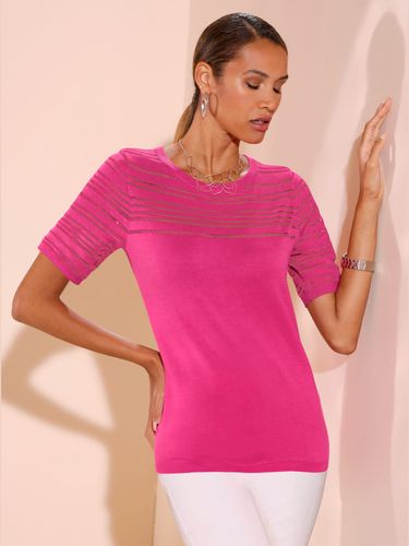 Pull à manches courtes mélange de lyocell et de viscose de qualité - Creation L - Modalova