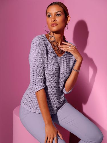 Pull à manches 3/4 50% coton - Creation L - Modalova