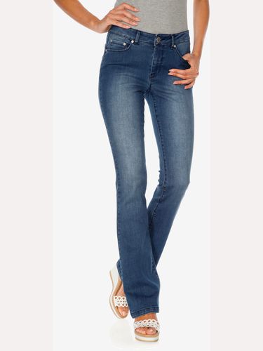 Jeans effet ventre plat coupe bootcut tendance - Linea Tesini - Modalova