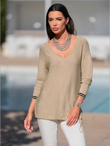 Pull viscose - Rick Cardona - beige - Rick Cardona - Modalova