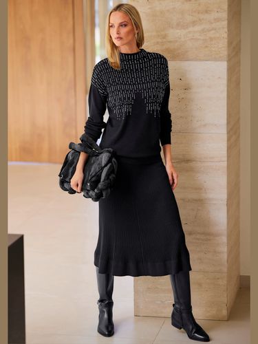 Pull à col montant petites pierres brillantes fantaisie - Rick Cardona - Modalova