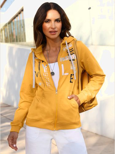 Veste sweat 50% coton - ocre - Helline - Modalova