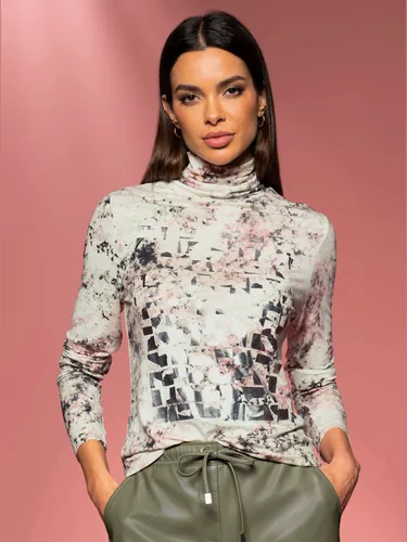 T-shirt à col roulé joli feuille devant - - Rick Cardona - Modalova