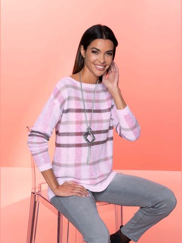 Pull jacquard fil argenté brillant couleur argenté - - Rick Cardona - Modalova