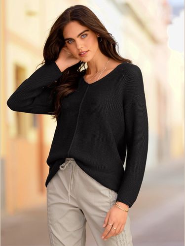 Pull à encolure en v encolure v tendance - Mandarin - Modalova