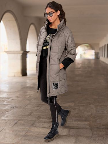 Manteau court pièce décorative devant - Mandarin - Modalova
