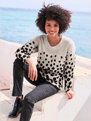 Pull jacquard motif à pois tendance - - Linea Tesini - Modalova