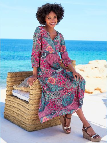 Robe imprimée viscose douce et fluide - - Linea Tesini - Modalova