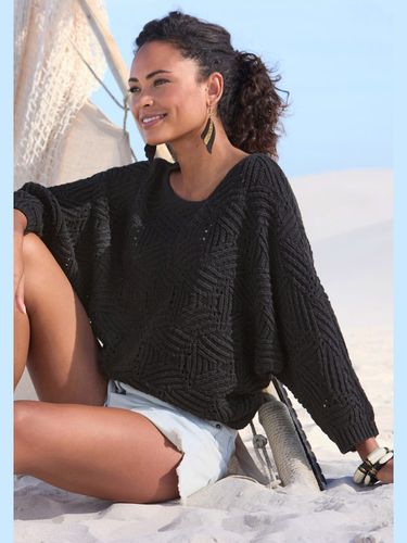 Pull chauve-souris encolure en u - LASCANA - Modalova