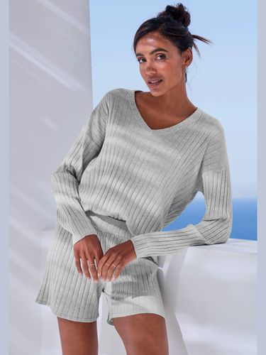 Pull en tricot ample avec encolure en v - French Connection - Modalova