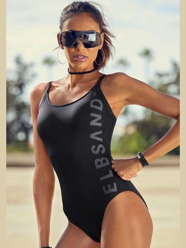 Maillot de bain marque inscrite en couleur contrastée - Elbsand - Modalova