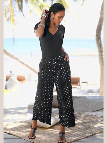 Pantalon large pantalon d'été 7/8 avec ceinture élastique - - LASCANA - Modalova
