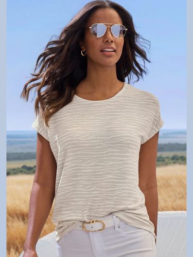 T-shirt à manches courtes imprimé animal tendance - LASCANA - Modalova