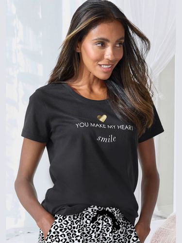 Haut de pyjama t-shirt de nuit avec imprimé devant - Vivance Dreams - Modalova