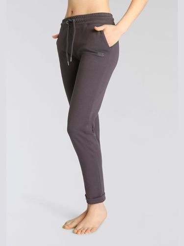 Pantalon molletonné pantalon basique avec petit logo brodé - H.I.S - Modalova