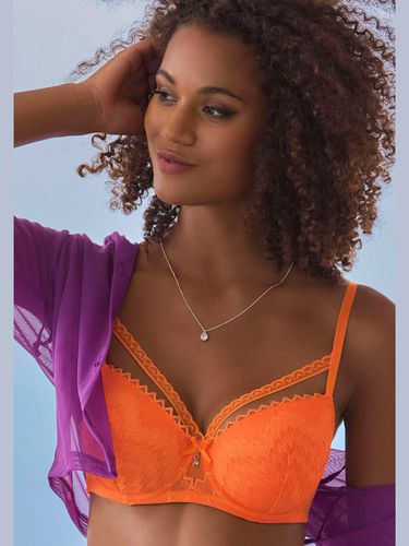 Joli soutien-gorge balconnet à coques avec nœud décoratif et accessoire brillant - LASCANA - Modalova