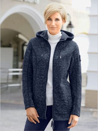 Veste polaire à capuche polaire tricotée à l'intérieur légèrement gratté - Collection L - Modalova