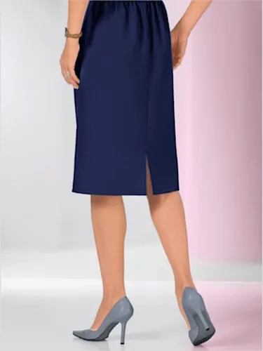 Jupe droite midi avec ceinture élastiquée - Witt - Modalova