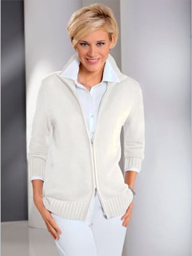 Veste en tricot avec coton - Collection L - Modalova