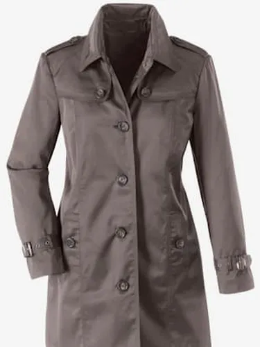 Manteau court avec coton - - taupe - Helline - Modalova