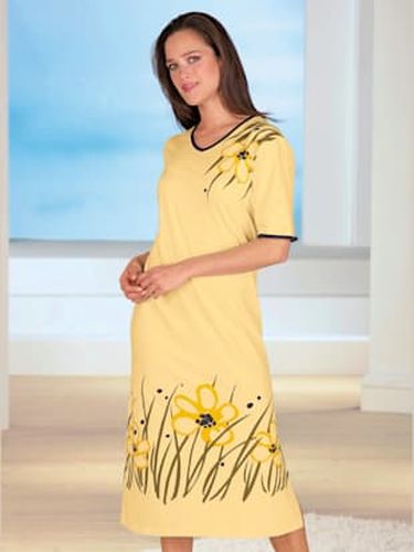 Chemise de nuit avec fentes imprimé floral - Top Ten - Modalova