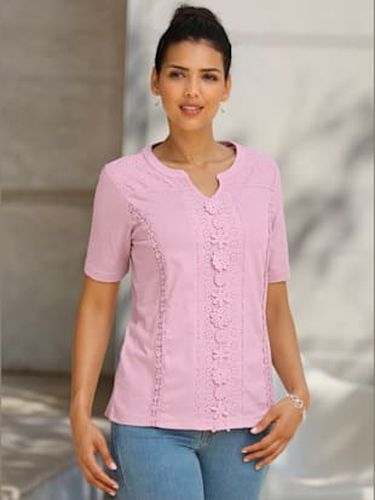 T-shirt à manches courtes bande en dentelle cousue - Witt - Modalova