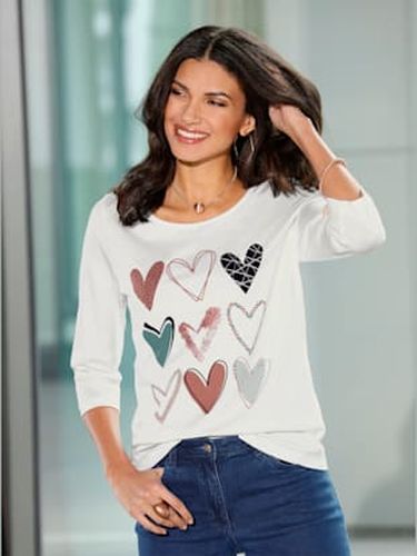 T-shirt à encolure ronde imprimé transfert couleur argenté - Witt - Modalova