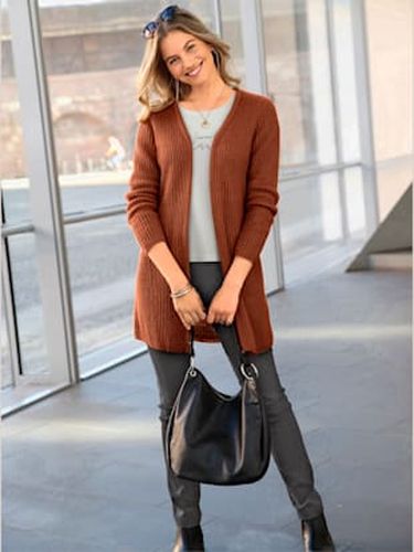 Veste longue en tricot - - Rouille - Helline - Modalova