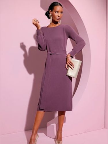 Robe en tricot 30% laine vierge - Creation L - Modalova