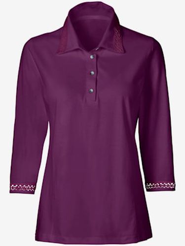 Tee-shirt uni col polo avec boutons manches 3/4 - Witt - Modalova