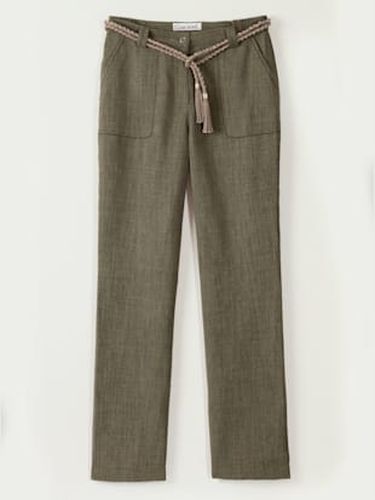 Pantalon imitation lin - Collection L - Modalova