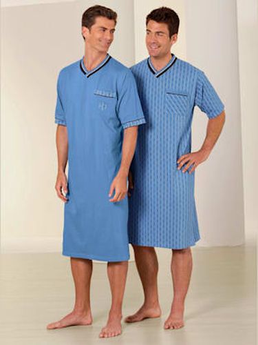 Chemises de nuit à manches courtes jersey fin - KINGsCLUB - Modalova