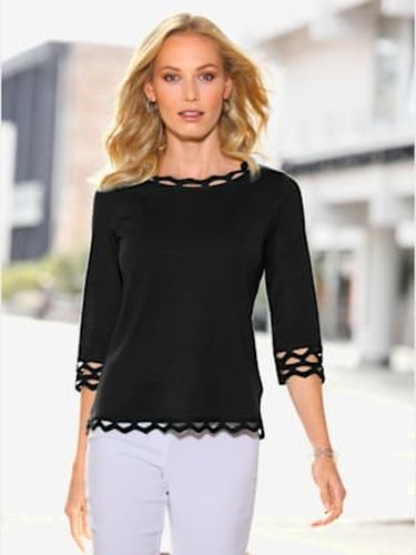 Pull à manches 3/4 bordure perforée filigrane - Witt - Modalova