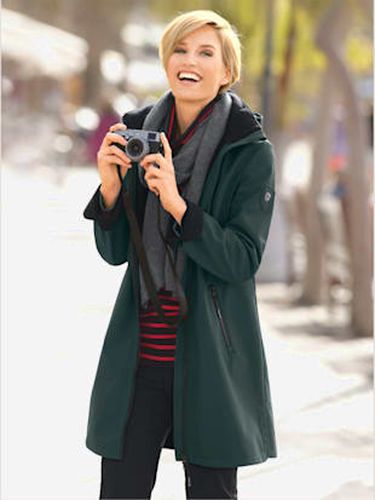 Veste softshell capuche amovible réglable en largeur - Collection L - Modalova